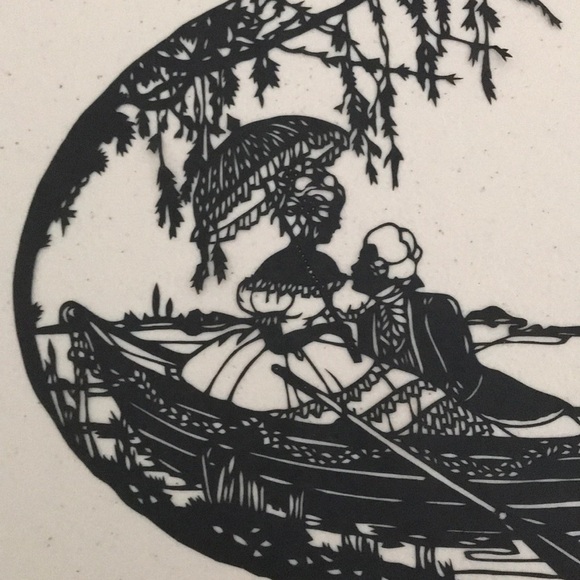 🔥ON SALE🔥Romance Couple 💖 Handmade PaperCut Silhouette Scherenschnitte - Picture 3 of 6